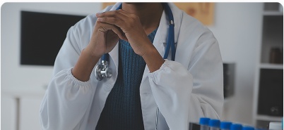 Doctor reviewing a medical negligence matter